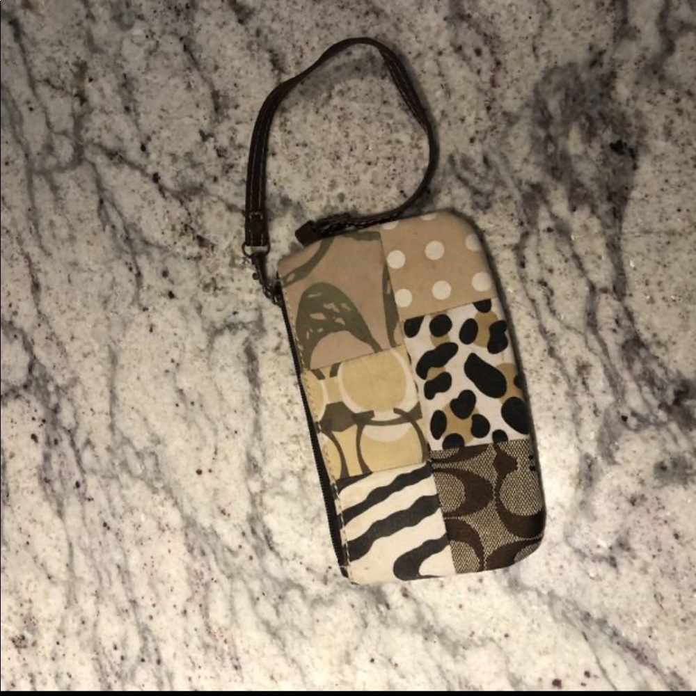 Coach Animal Print Clutch